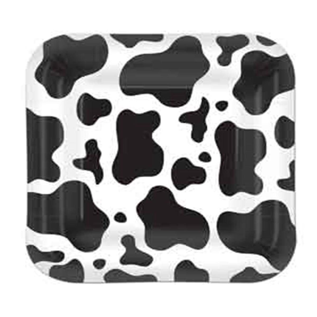Western Cow Print 7 inch Plate 8ct