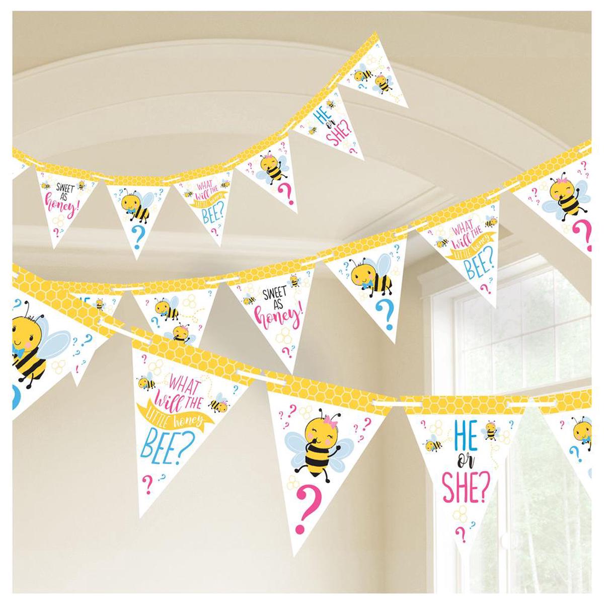 What Will It Bee Pennant Banner