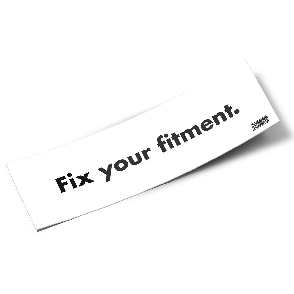 Box Sticker Fix Your Fitment