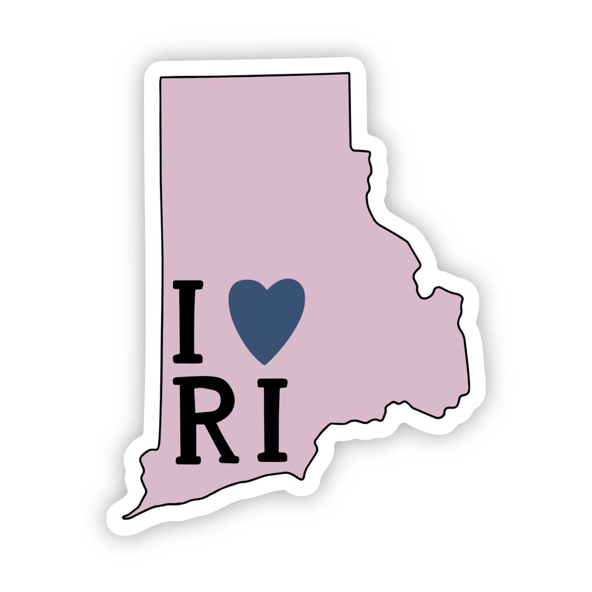 "I Love Rhode Island" Sticker