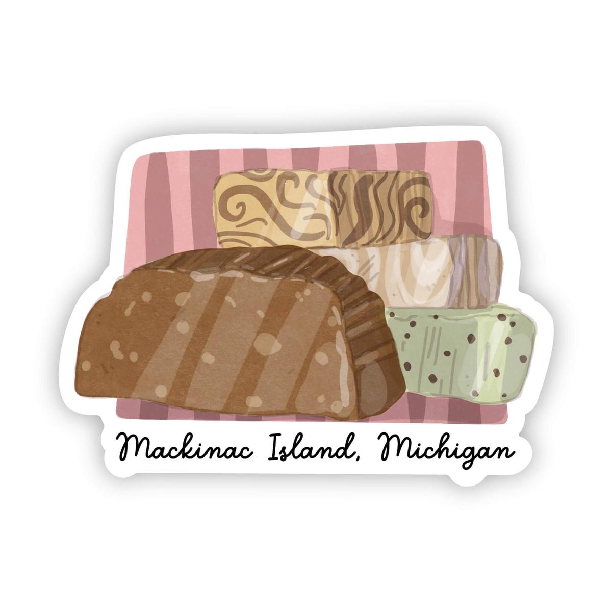 "Mackinac Island Fudge" Michigan Sticker