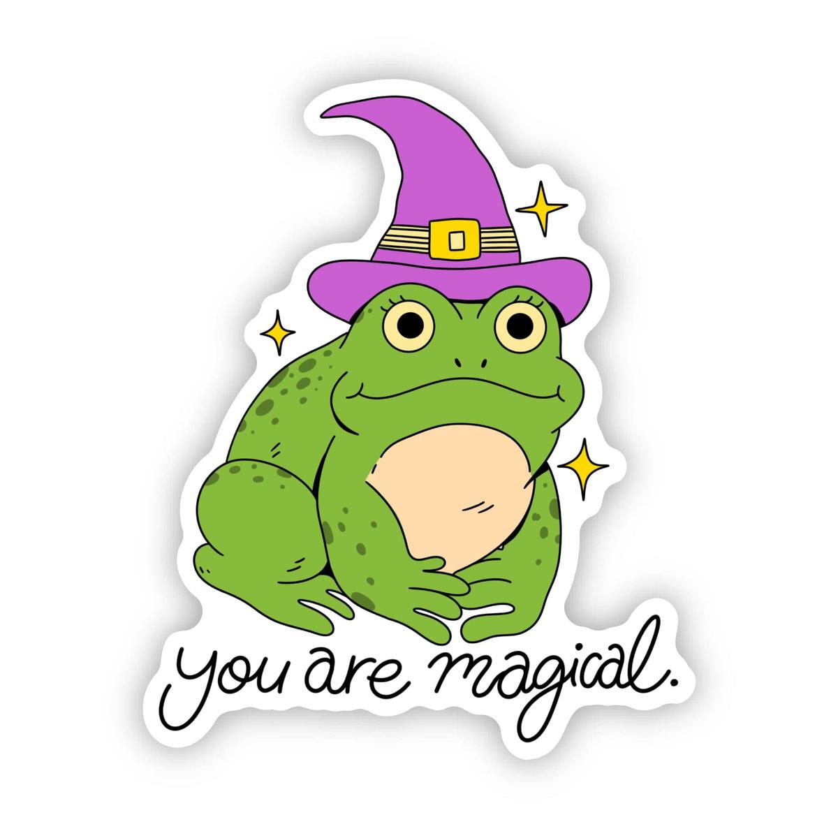 You Are Magical Witchy Frog Sticker