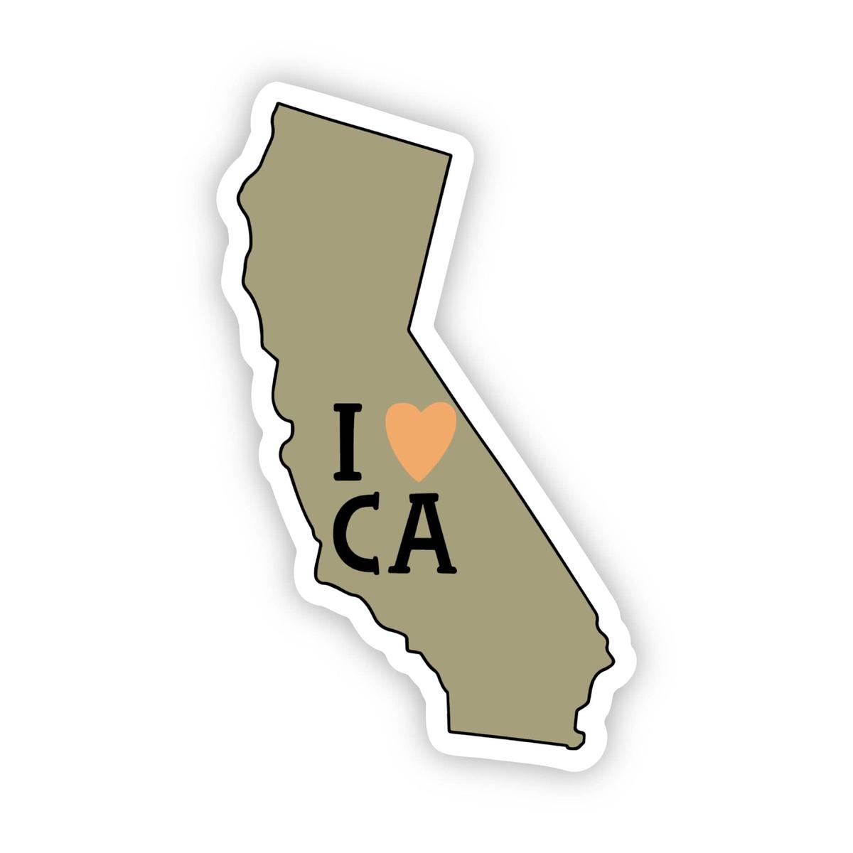 "I Love California" Sticker