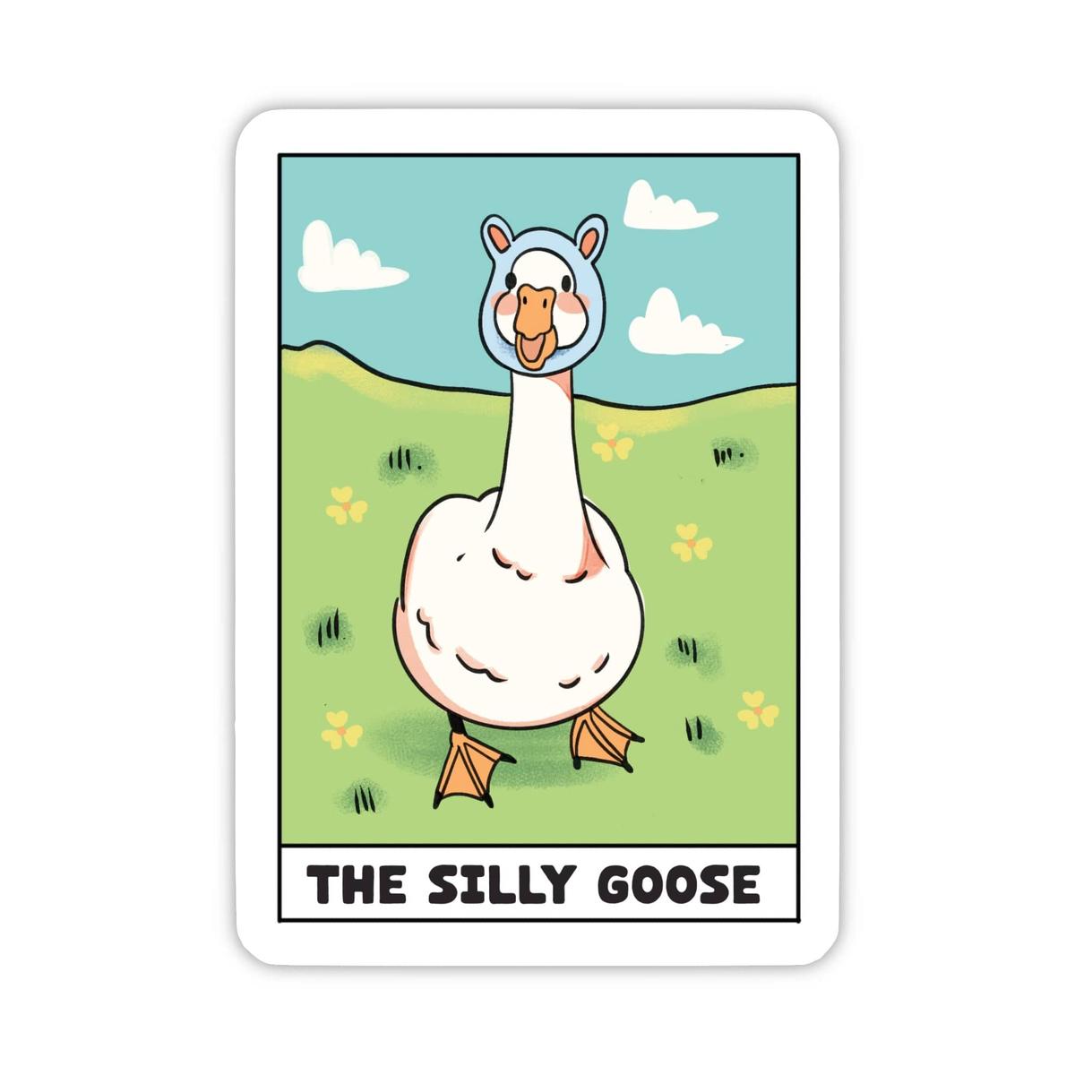 "The Silly Goose" Tarot Card Sticker