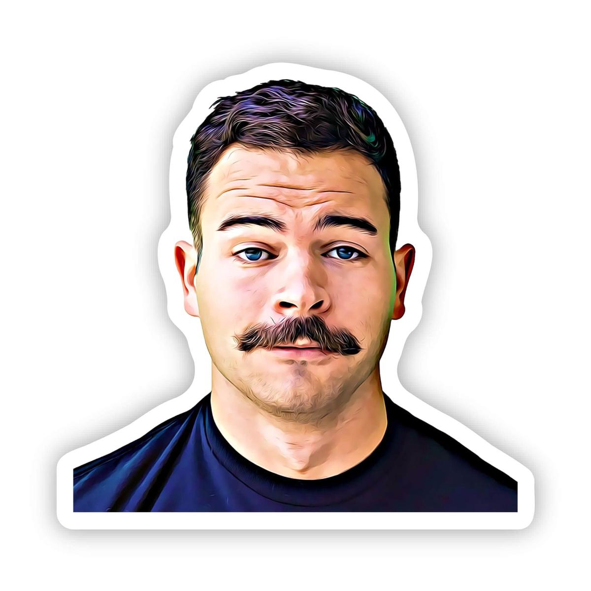 "Smolder" Animated Headshot Frankie Lapenna Sticker
