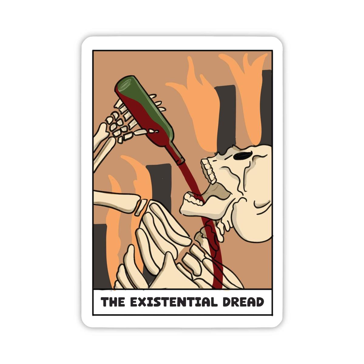 "The Existential Dread" Tarot Card Sticker