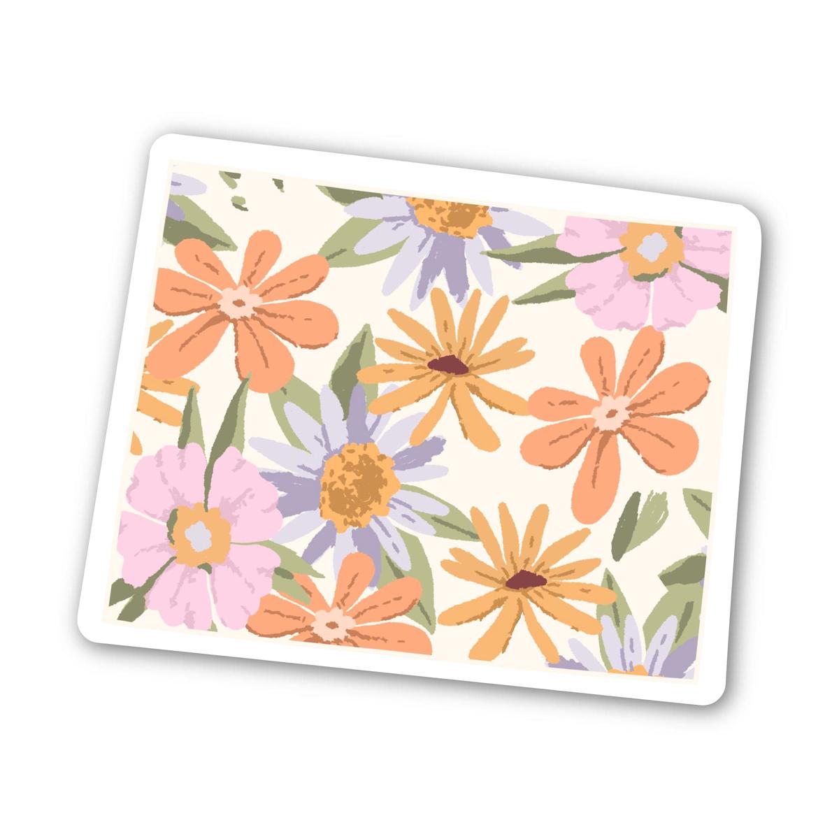Wyoming Floral Pattern Sticker