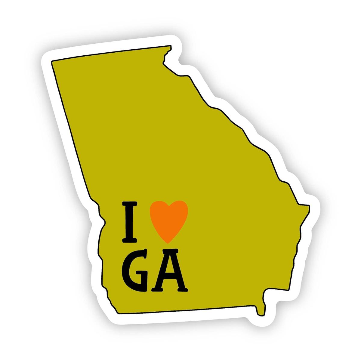 "I Love Georgia" Sticker