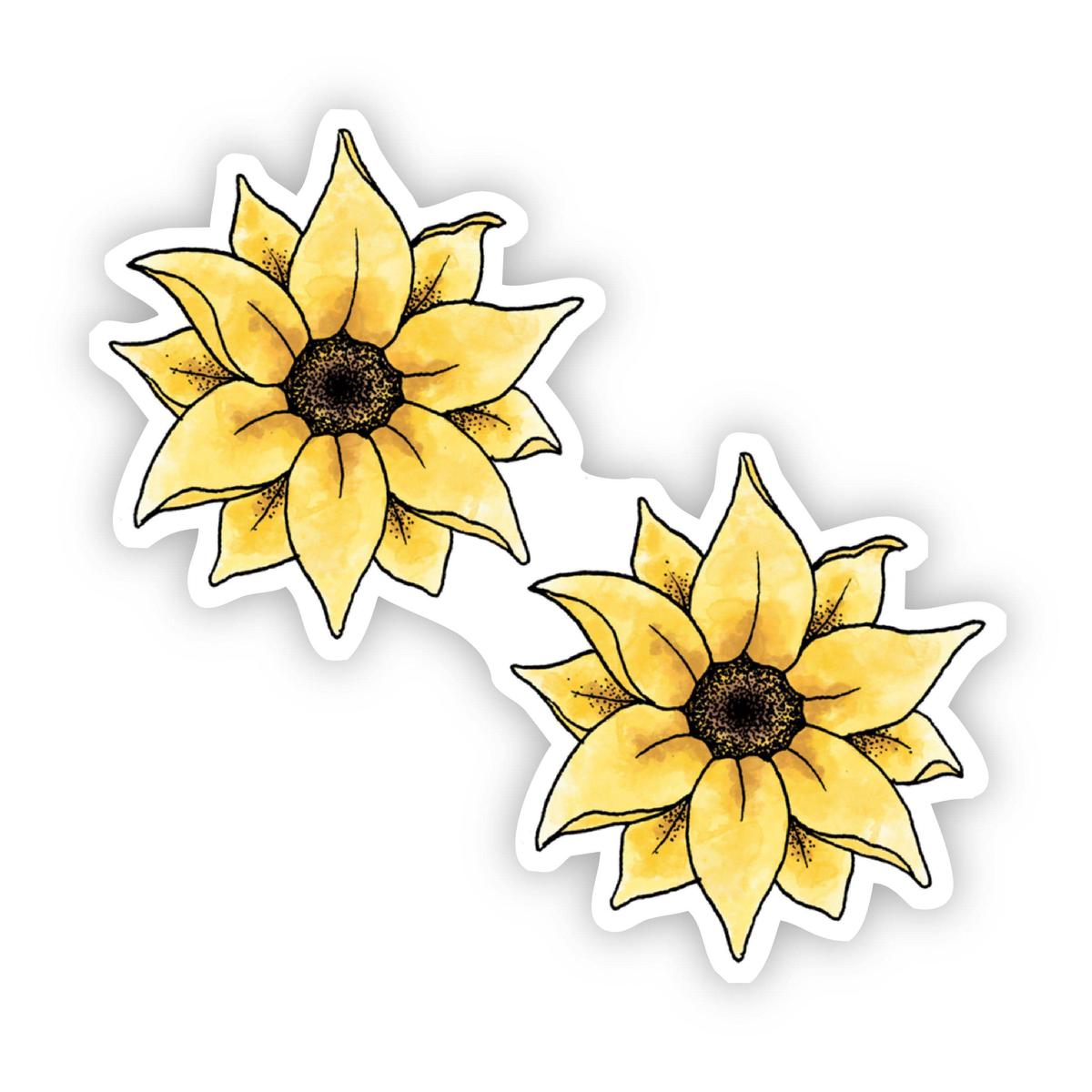 Yellow Flowers Sticker