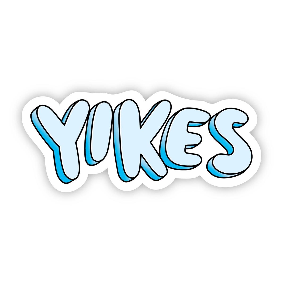 Yikes Blue Aesthetic Sticker
