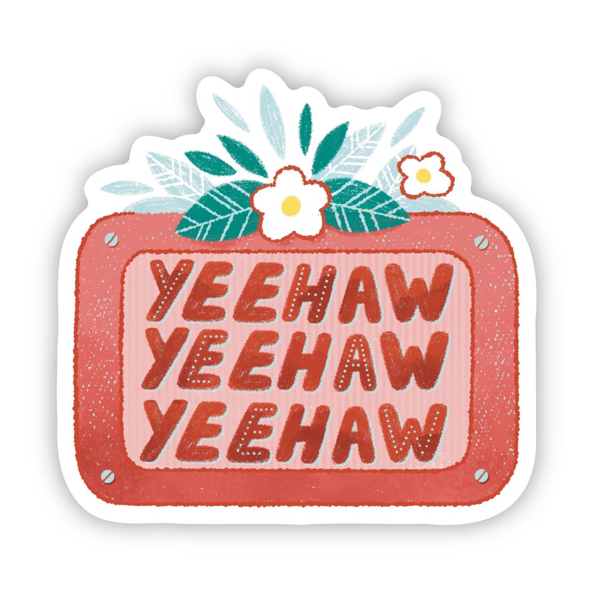 "YeeHaw" Western Sticker