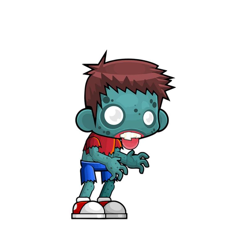 Zombie Kid Sticker