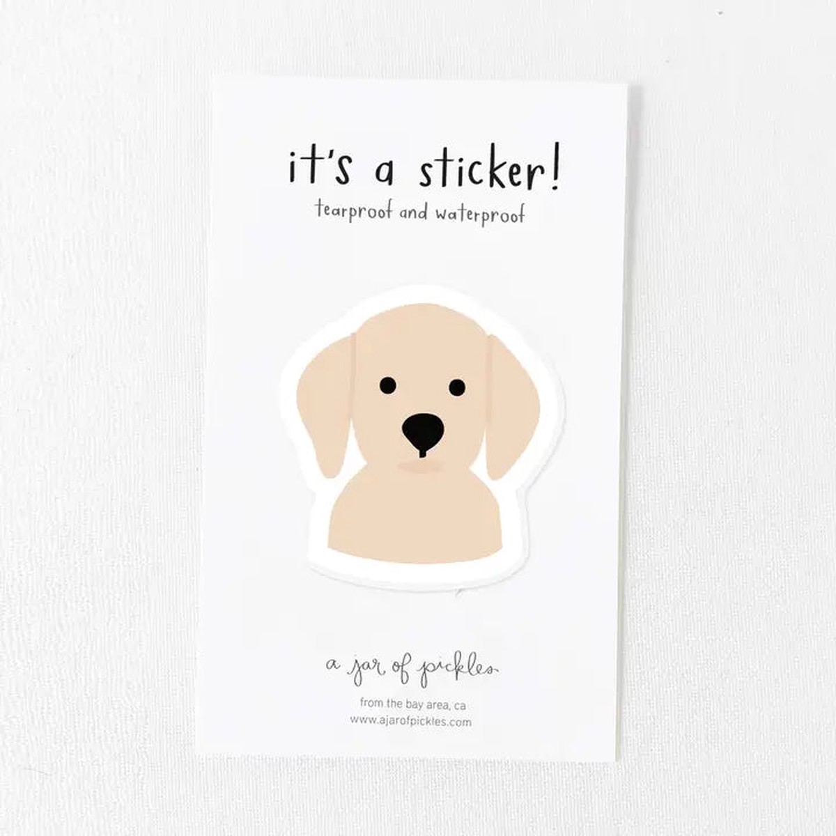 YELLOW LAB STICKER