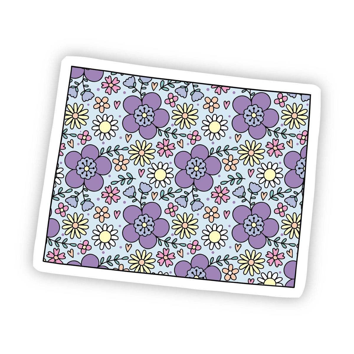 Wyoming Floral Sticker