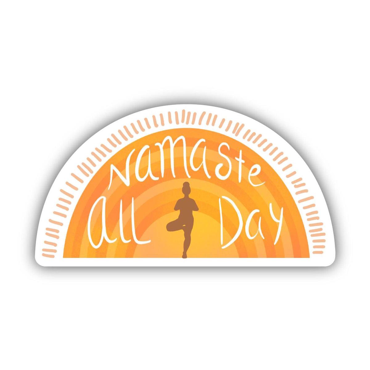 "Namaste All Day" Yoga Sticker