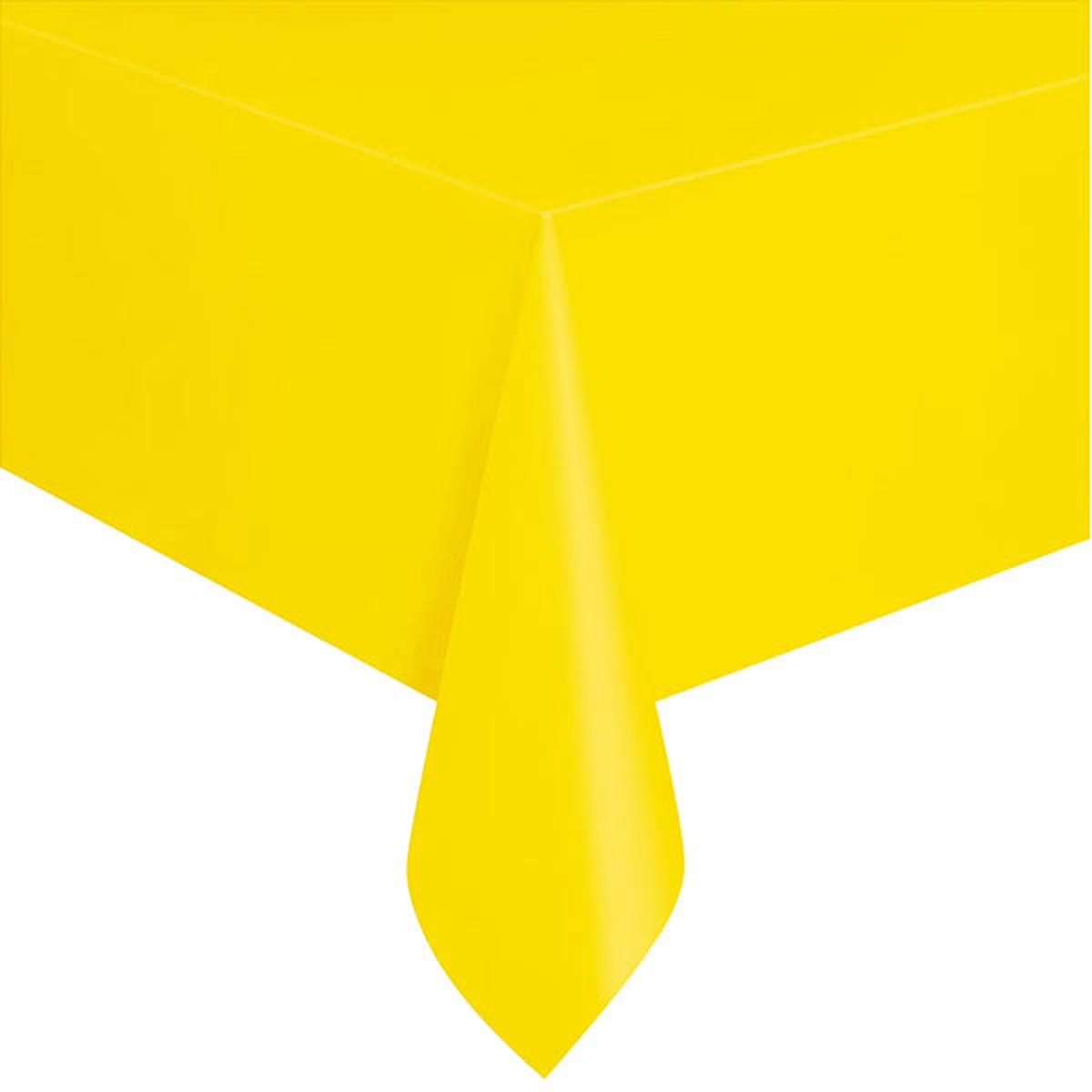 Yellow Plastic Tablecover