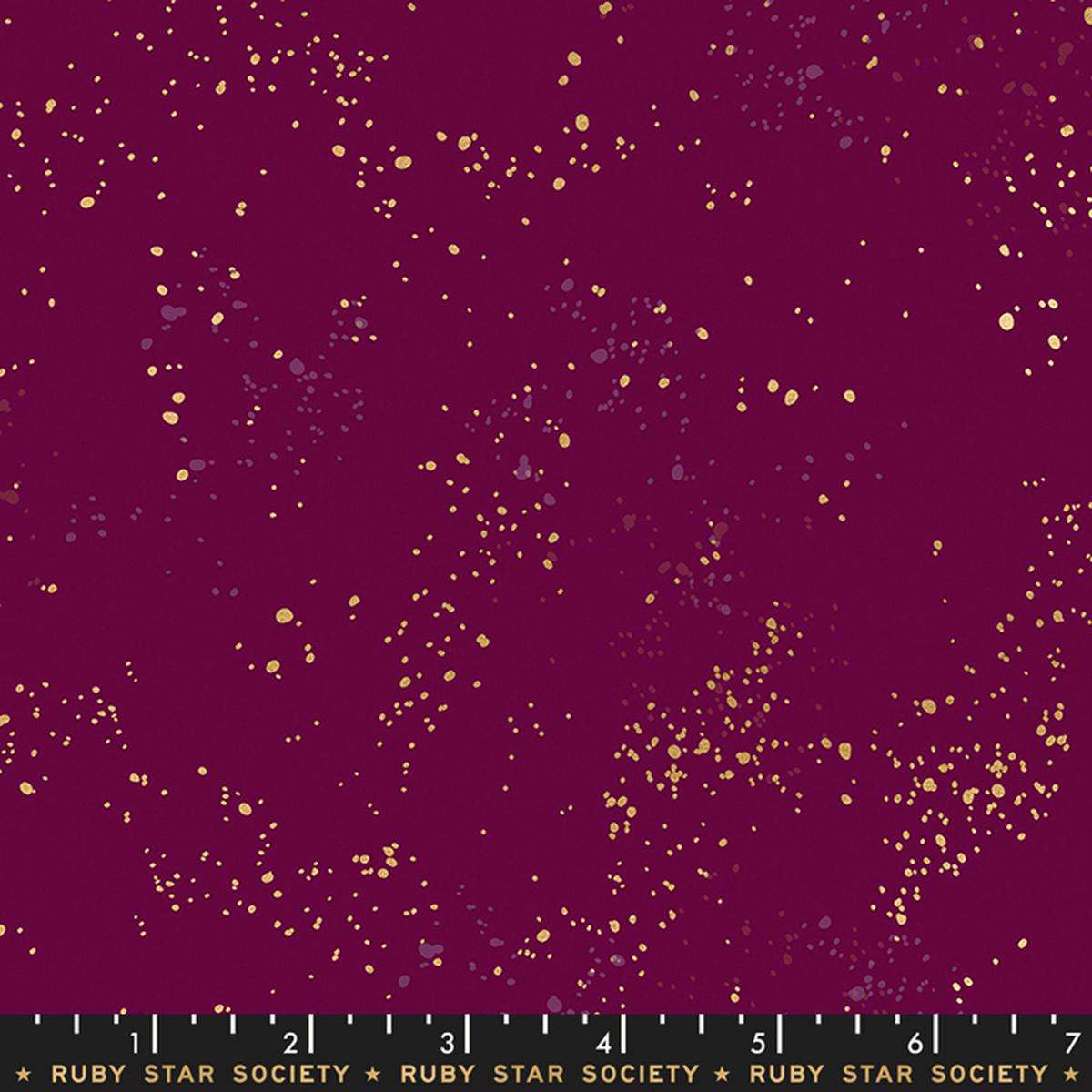 Speckled Metallic Purple Velvet