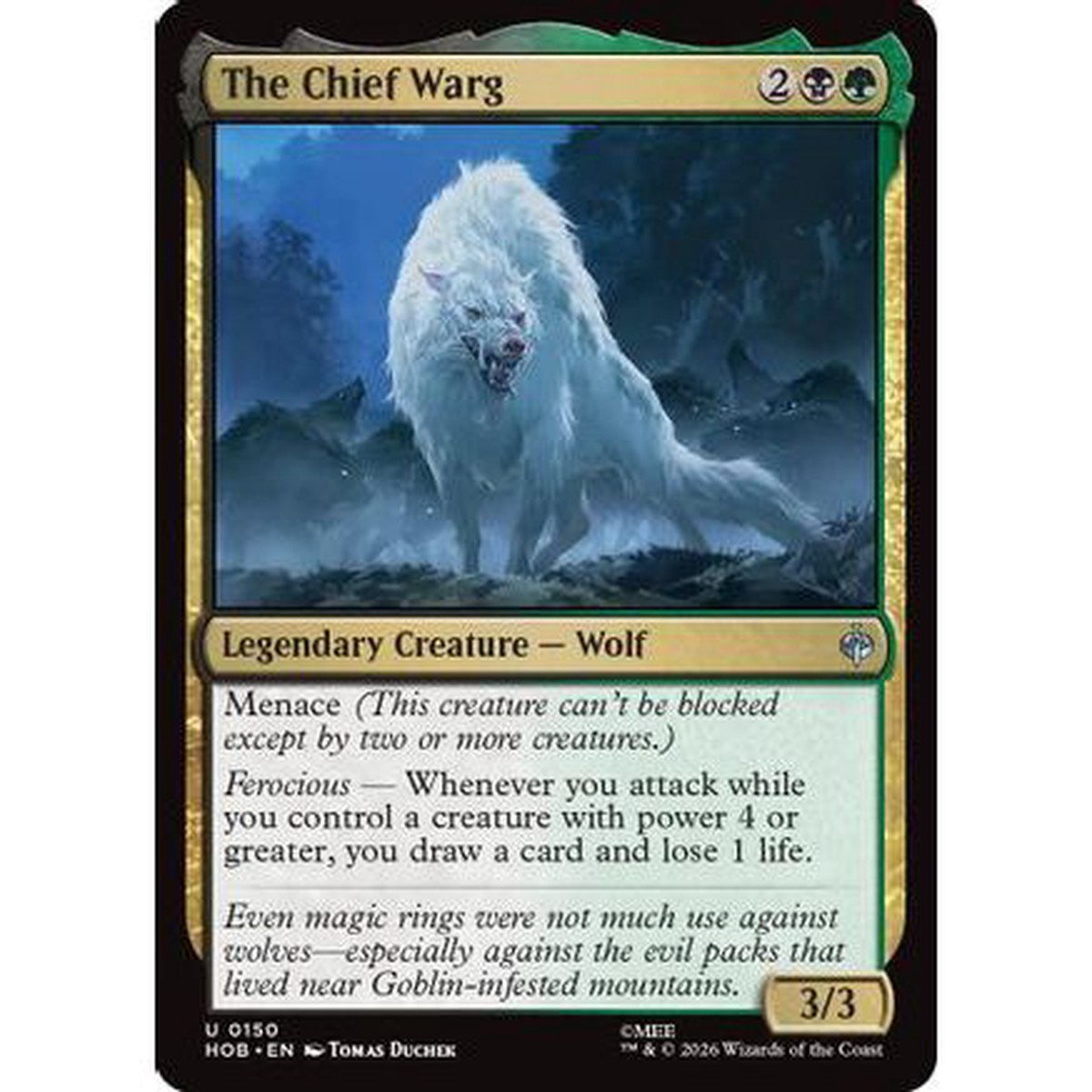 The Chief Warg (HOB-150) - The Hobbit