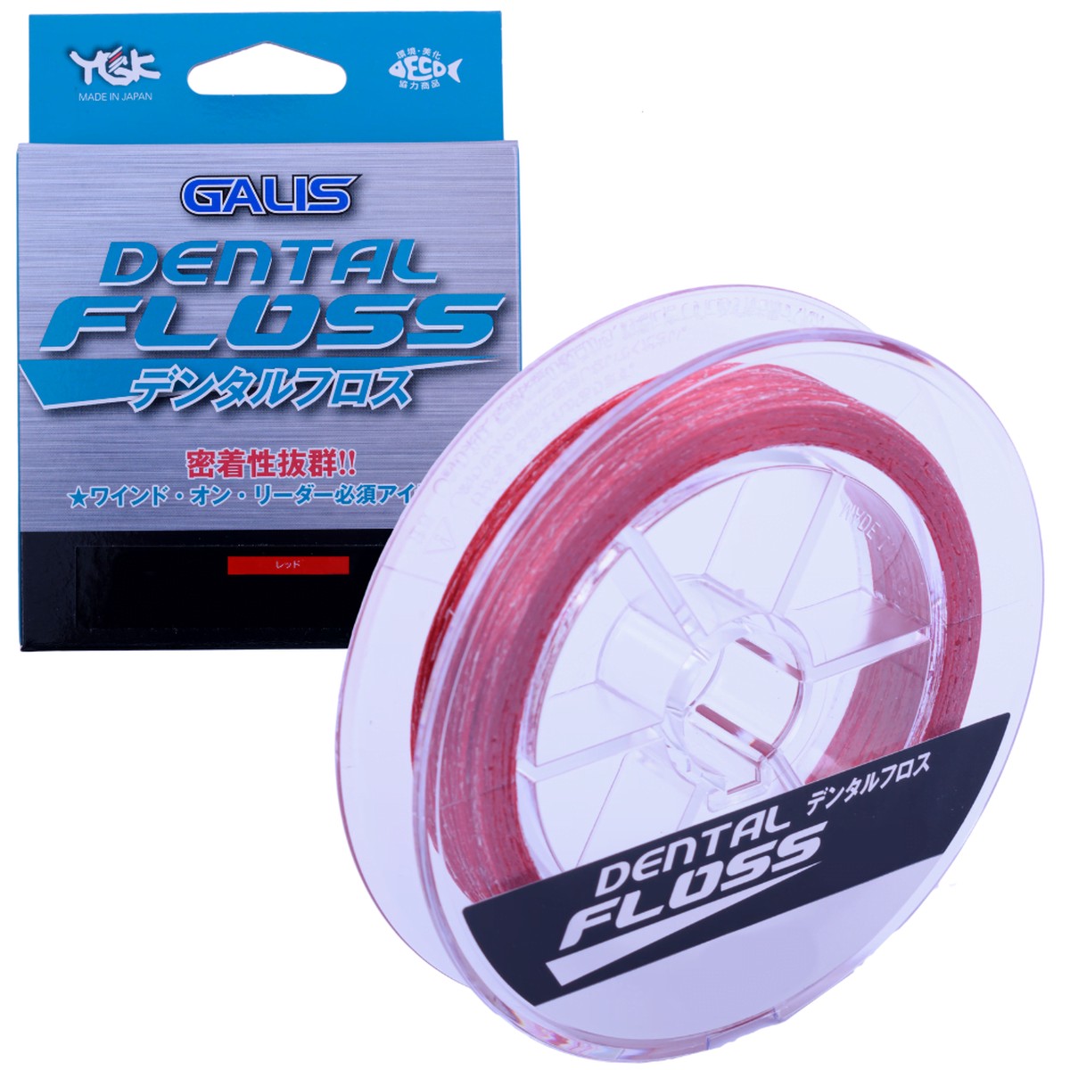 YGK Fishing Rigging Accessory DENTAL FLOSS #6/60m Red
