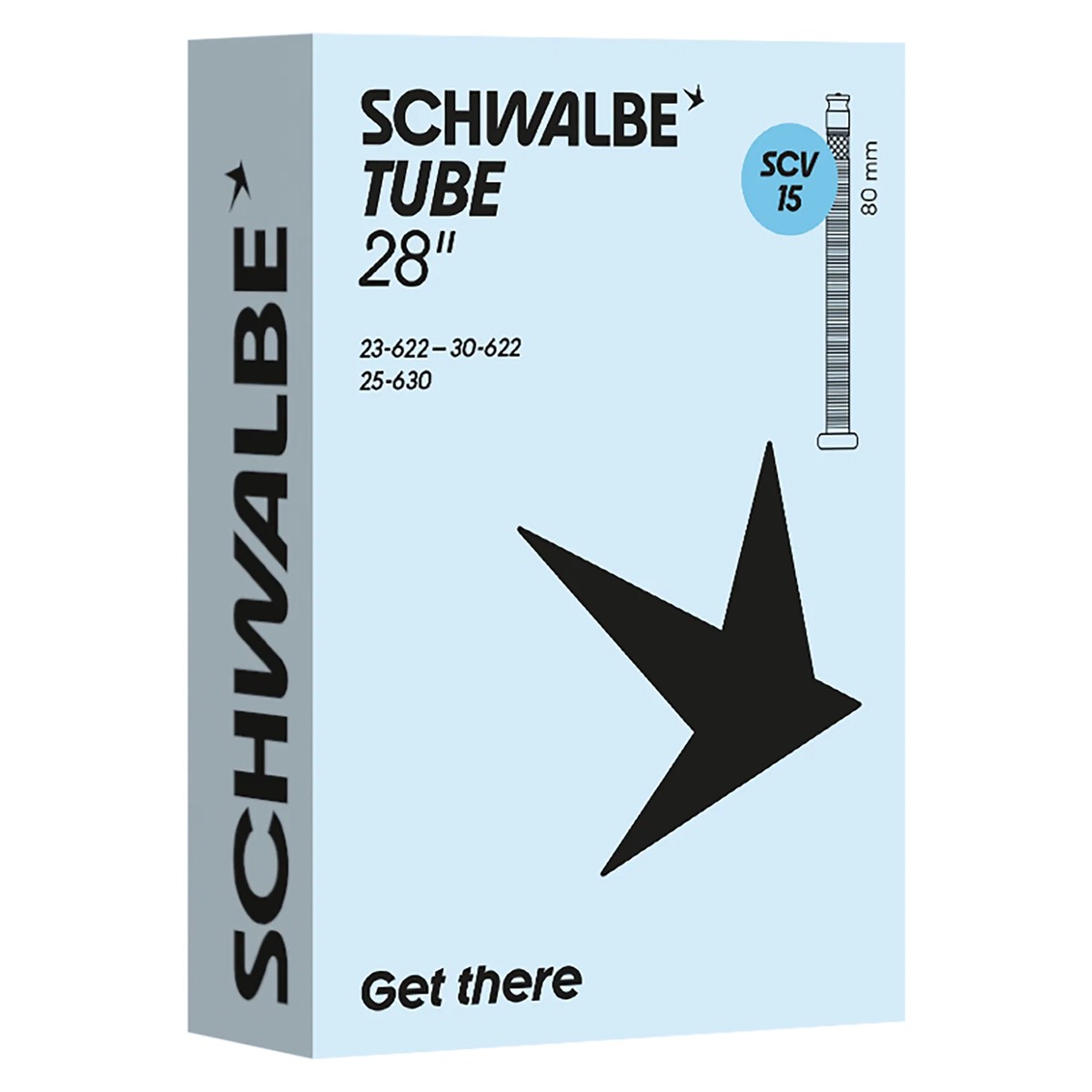 Schwalbe SCV15L 28x23-30 inner tube - 80mm