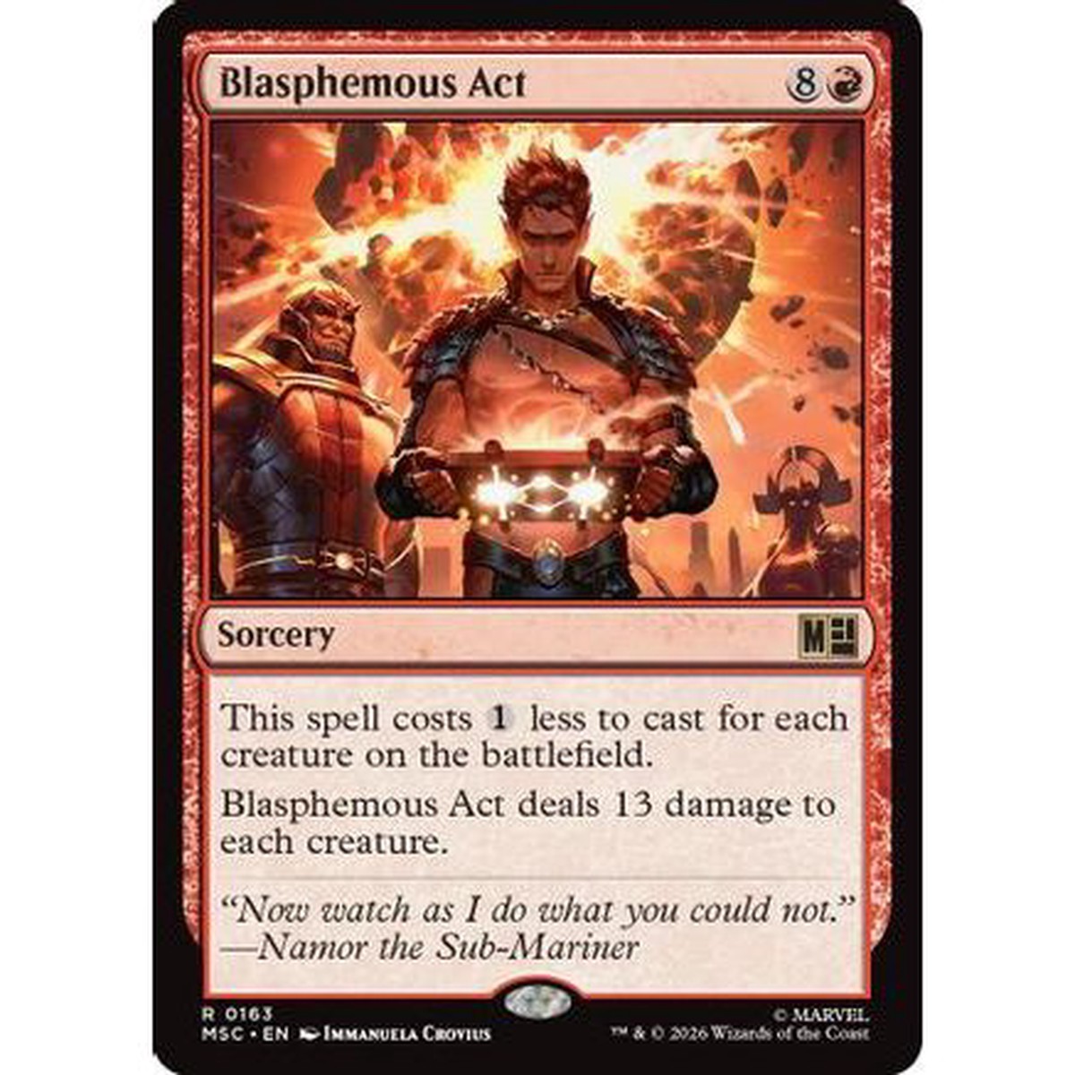 Blasphemous Act (MSC-163) - Commander: Marvel Super Heroes