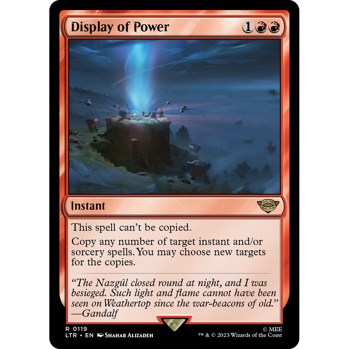 Display of Power (LTR-119) - The Lord of the Rings: Tales of Middle-earth Foil