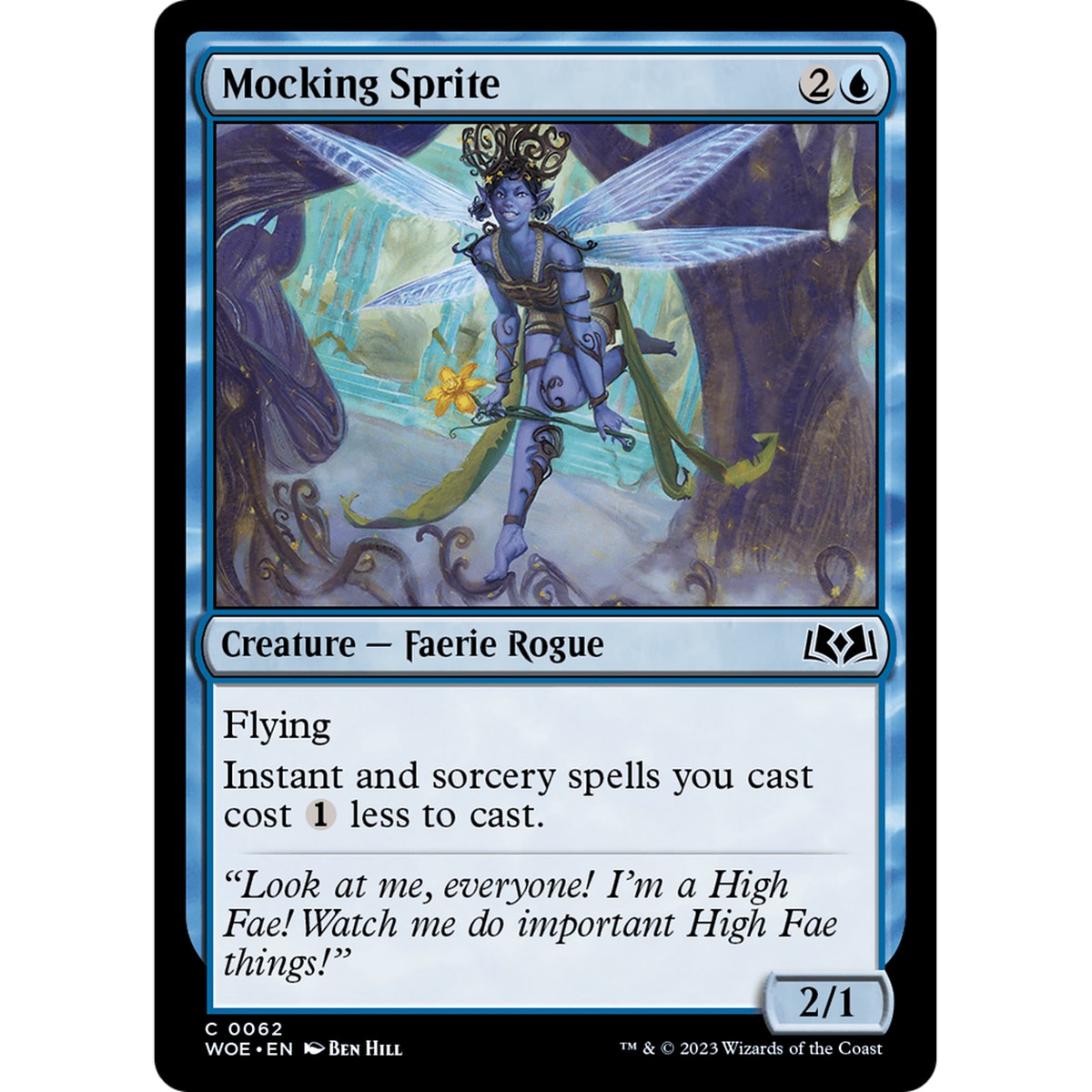 Mocking Sprite (WOE-062) - Wilds of Eldraine Foil